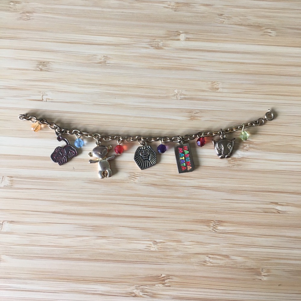 Gold Disney Lion King on Broadway Bracelet